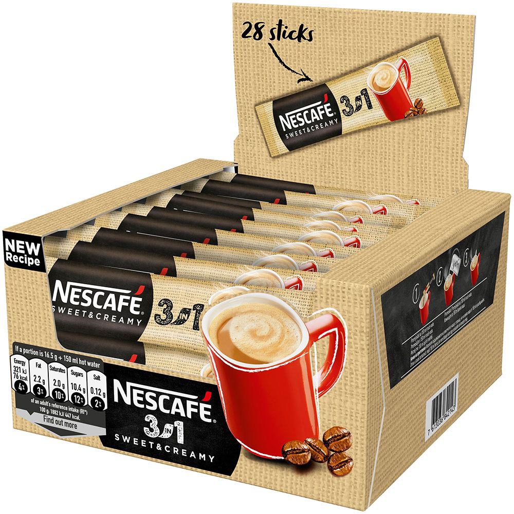 060820266a74be29d99f5.jpeg Nescafe 3 In 1 Creamy 28 броя - Image 1