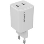 Зарядно Canyon 220V USB-C/C 45W 45CC бял - Image 4