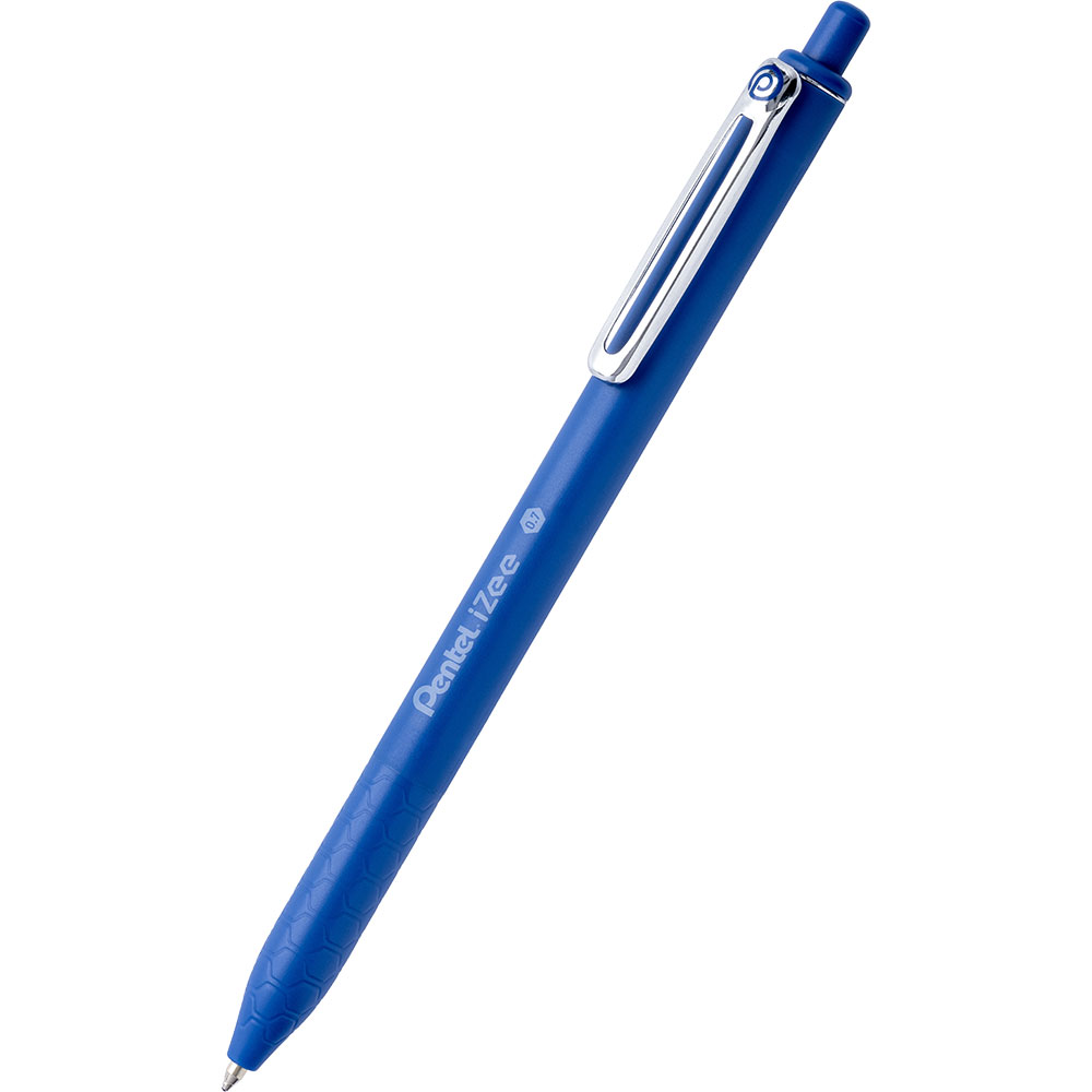 060820266a74ca1893960.jpeg Химикалка авт. Pentel BX467 Izee 0.7 син - Image 1