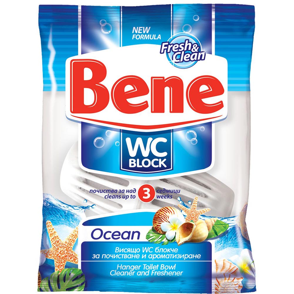 060820266a74ca378cb22.jpeg Ароматизатор WC Bene Ocean блокче 40 гр - Image 1