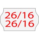 Етикети марк.клещи Blitz 26/16 S16 бял