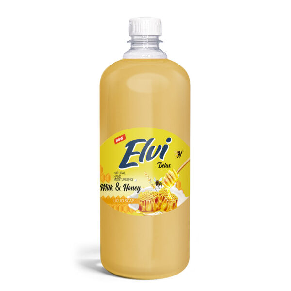 Течен сапун Elvi пълнител Milk&Honey 1л