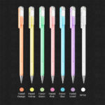 Ролер Pentel Hybrid Milky 0.8 мм син - Image 2