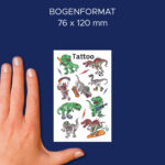 Детски татуировки Avery динозаври 9бр - Image 3