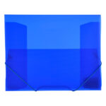 PVC папка с ластик OfBox Maxi+ пр. син