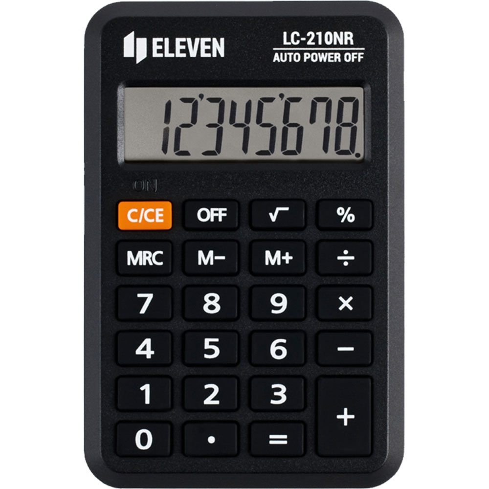 060820266a74d1fb97936.jpeg Калкулатор Eleven LC 210NR 8разр джобен - Image 1