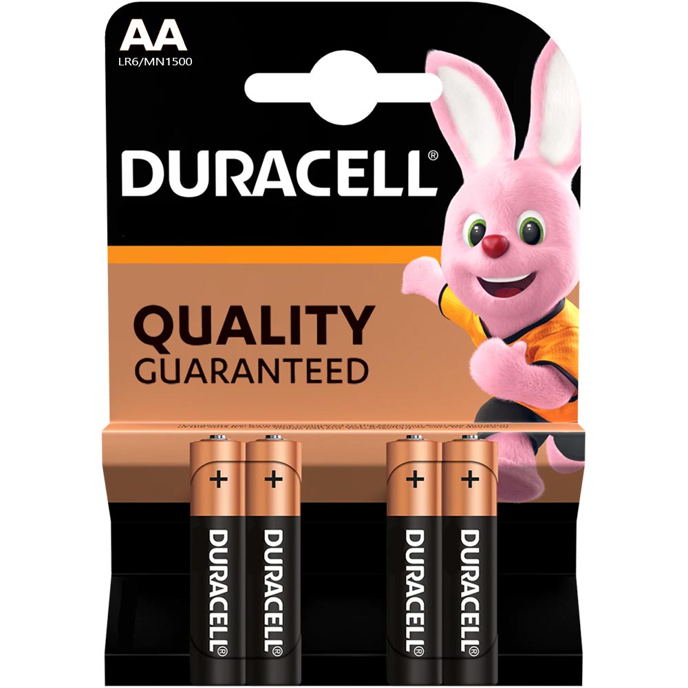 060820266a74d35c66590.jpeg Алк. батерии Duracell AA/LR6 BASIC бл.4 - Image 1