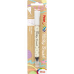 Маркер четка Pentel Milky Brush бял - Image 2