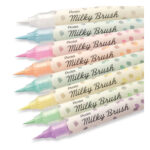 Маркер четка Pentel Milky Brush бял - Image 3