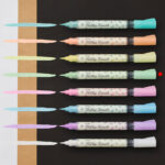 Маркер четка Pentel Milky Brush бял - Image 4