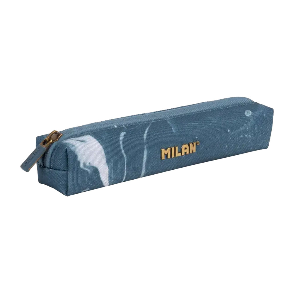 060820266a74d61967b31.jpeg Несесер MILAN Lava 1 цип празен син - Image 1