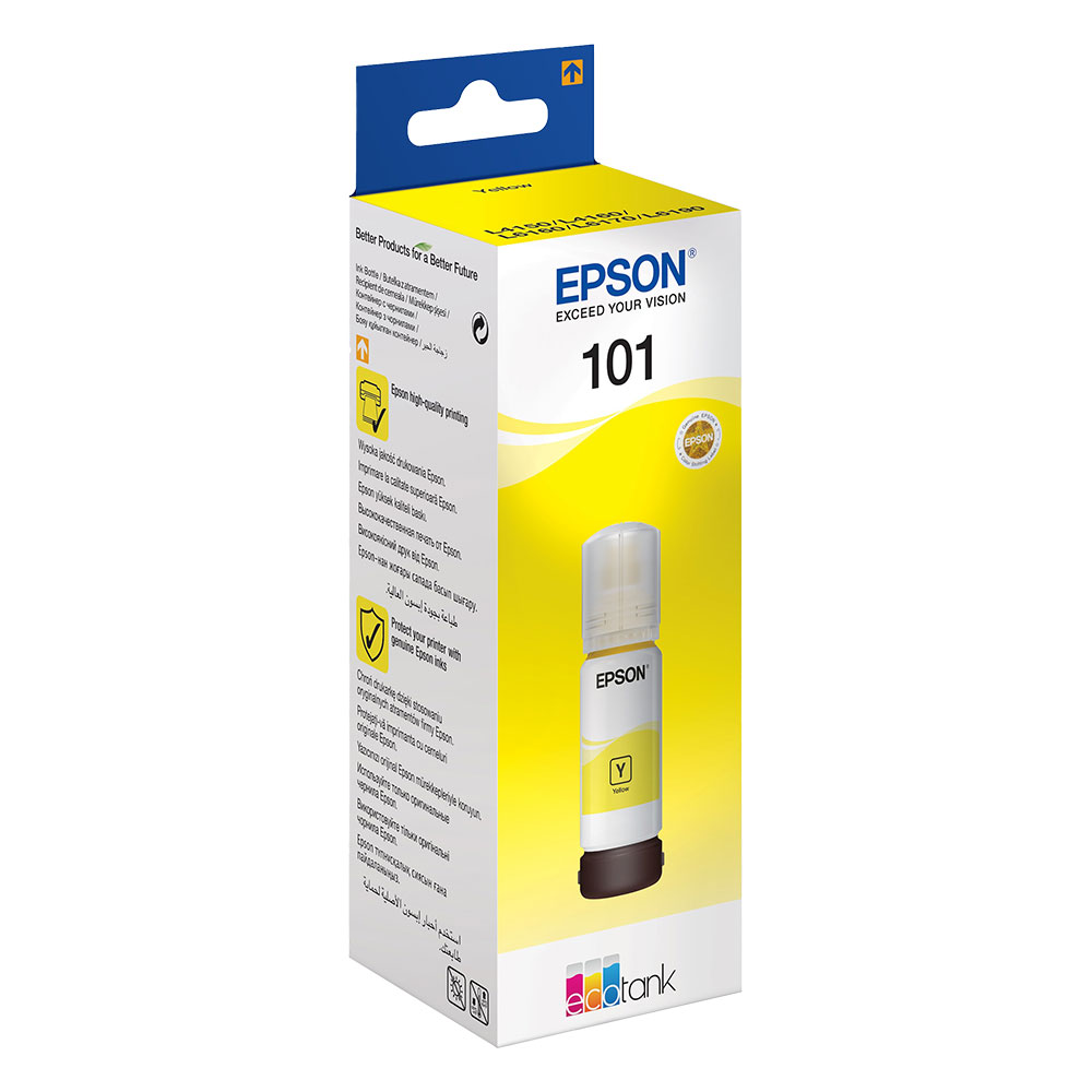 060820266a74d818cc270.jpeg Мастило Epson 101 EcoTank Yellow 6k - Image 1