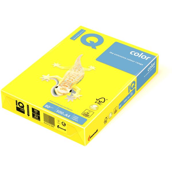 Хартия IQ Color A4 ярко жълт IG50 500л