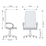 Стол Smart White дамаска зелен - Image 2